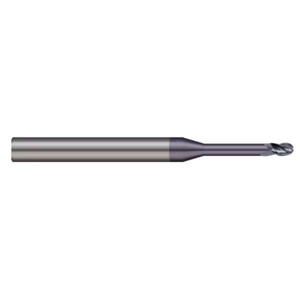 End Mill, 3 Flute, Ball, 0.0313